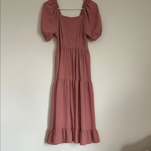 Mikarose Dusty Rose Midi Dress